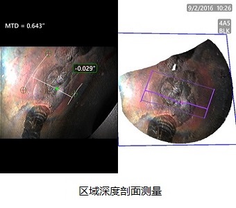 高清GE內窺鏡MentorVisualiQHD區域深度剖面測量